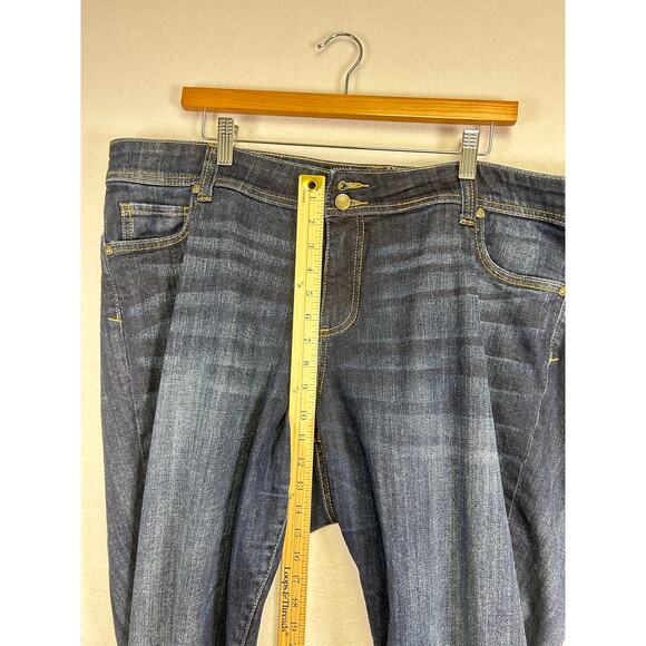 Kut from the Kloth Cameron straight leg cuffed cropped jeans womens size 20W￼ - Picture 10 of 12